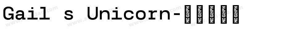 Gail s Unicorn字体转换